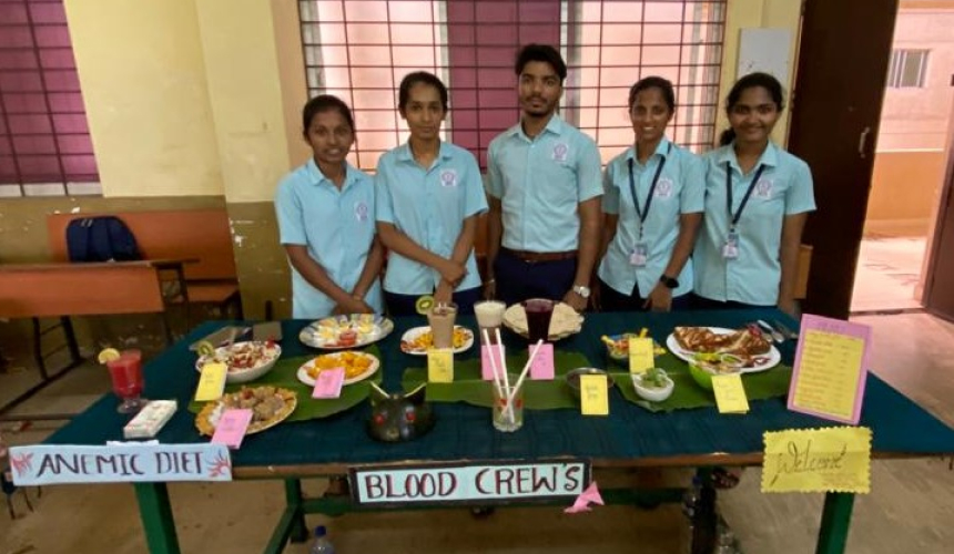 Students at MCN Kundapura Library