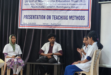 Read more about the article Presentation on Teaching Methods Conducted at Moodlakatte College of Nursing